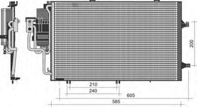 MAGNETI MARELLI 350203351000 -  Конденсатор, кондиционер